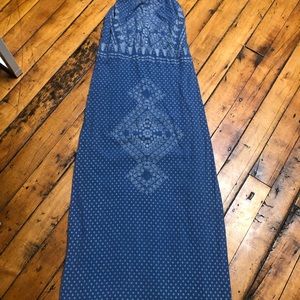 ba&sh Luss Maxi dress in blue, size 1, Sold Out Online, RARE